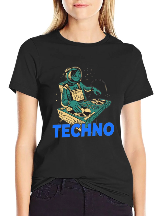 Astronaut DJ Techno T-Shirt