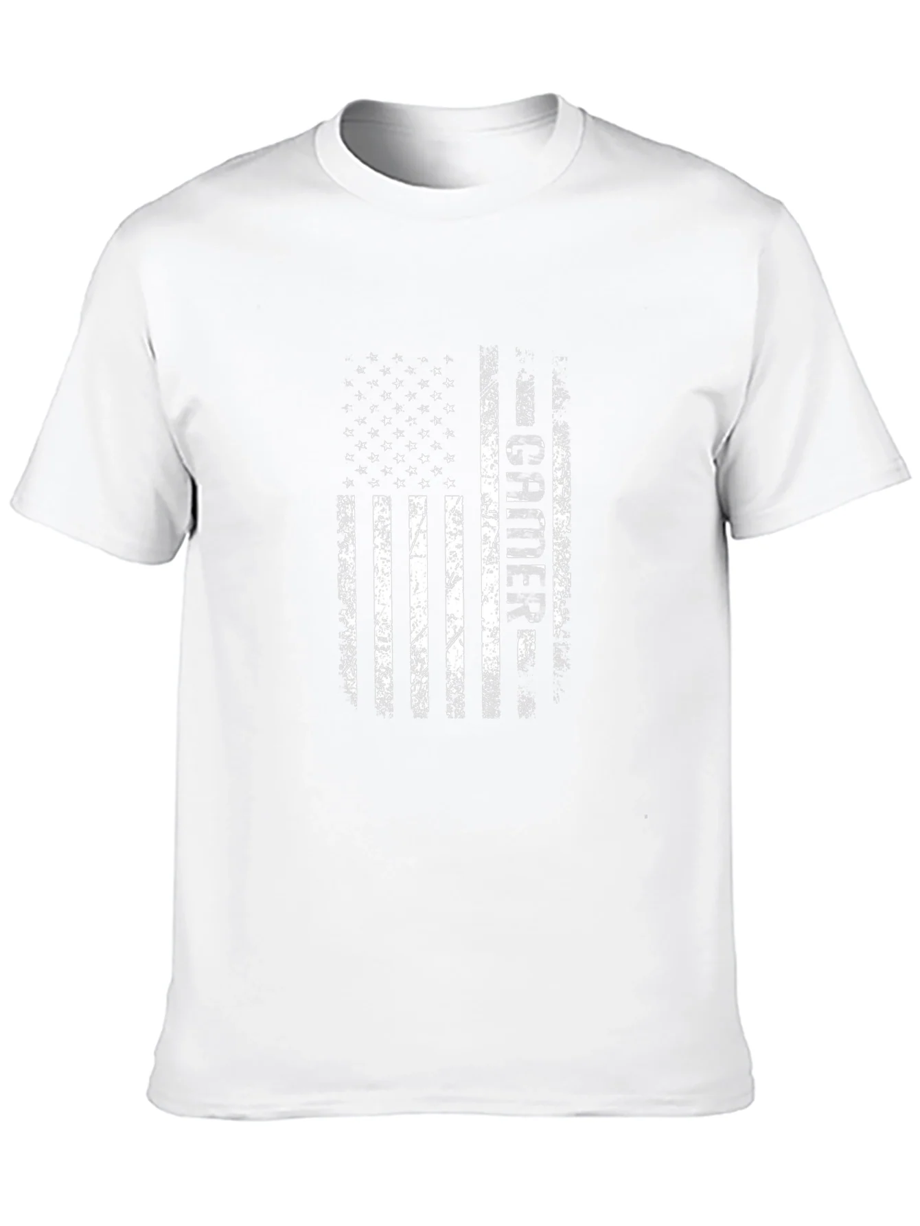 Distressed American Flag Teacher Graphic T-Shirt