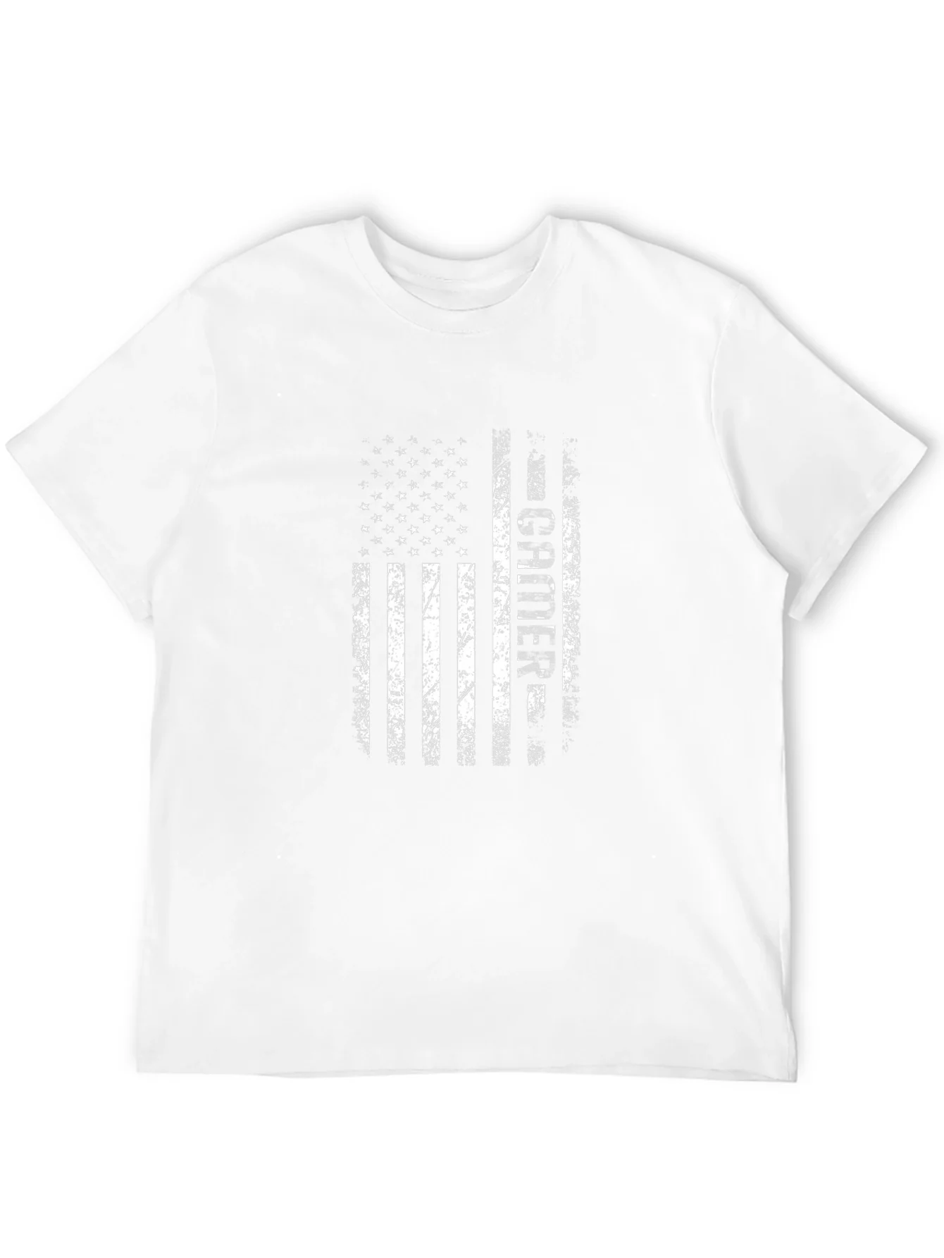 Distressed American Flag Teacher Graphic T-Shirt