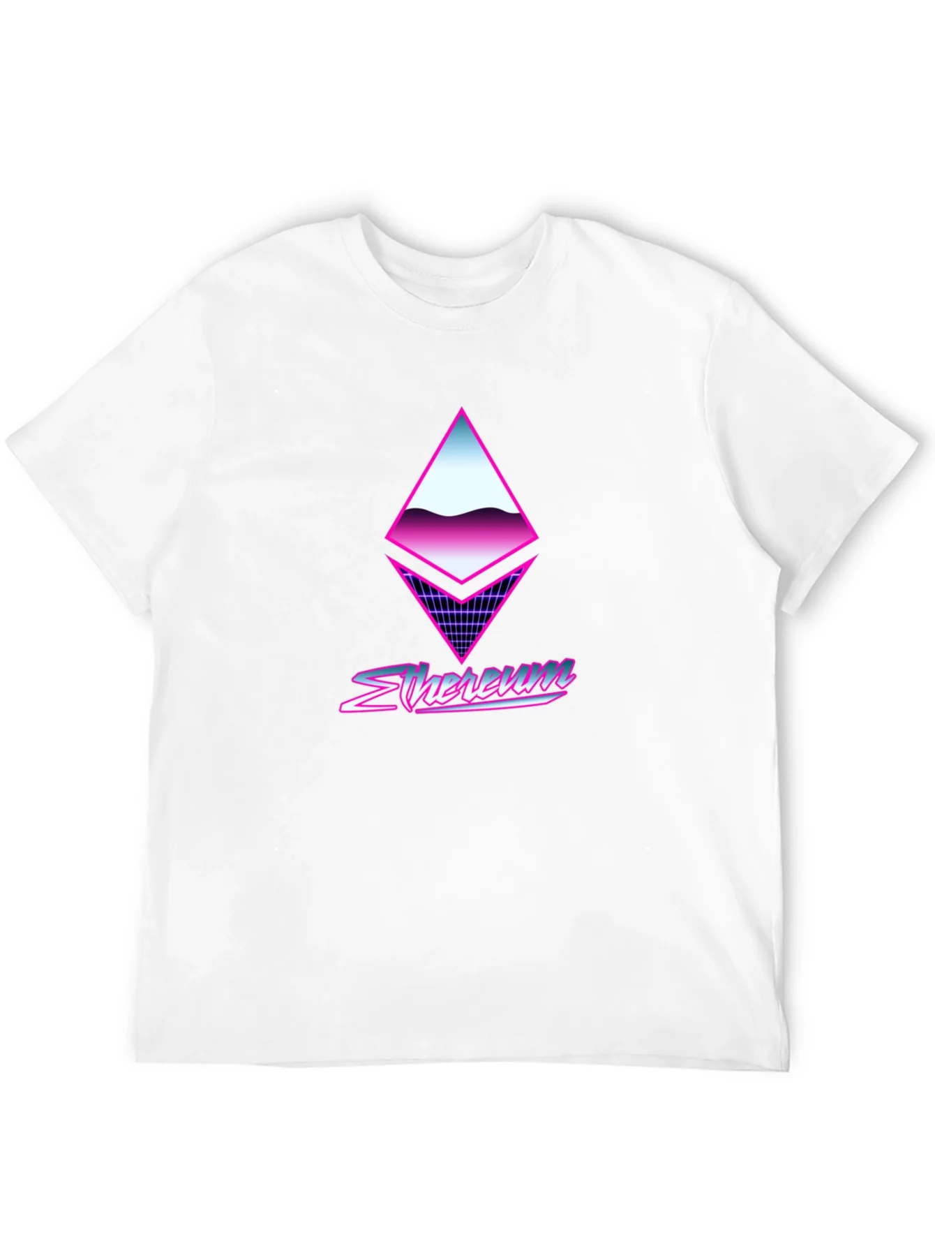 Retro Ethereum Crypto Black T-Shirt