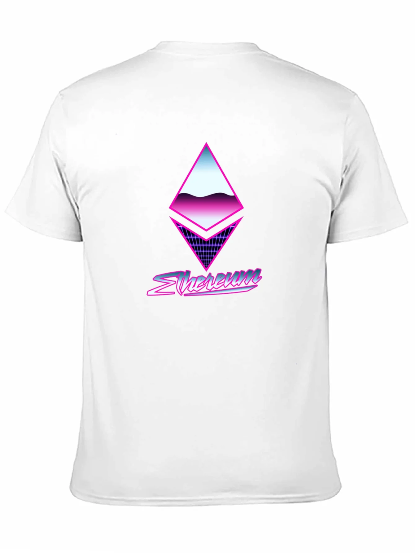 Retro Ethereum Crypto Black T-Shirt