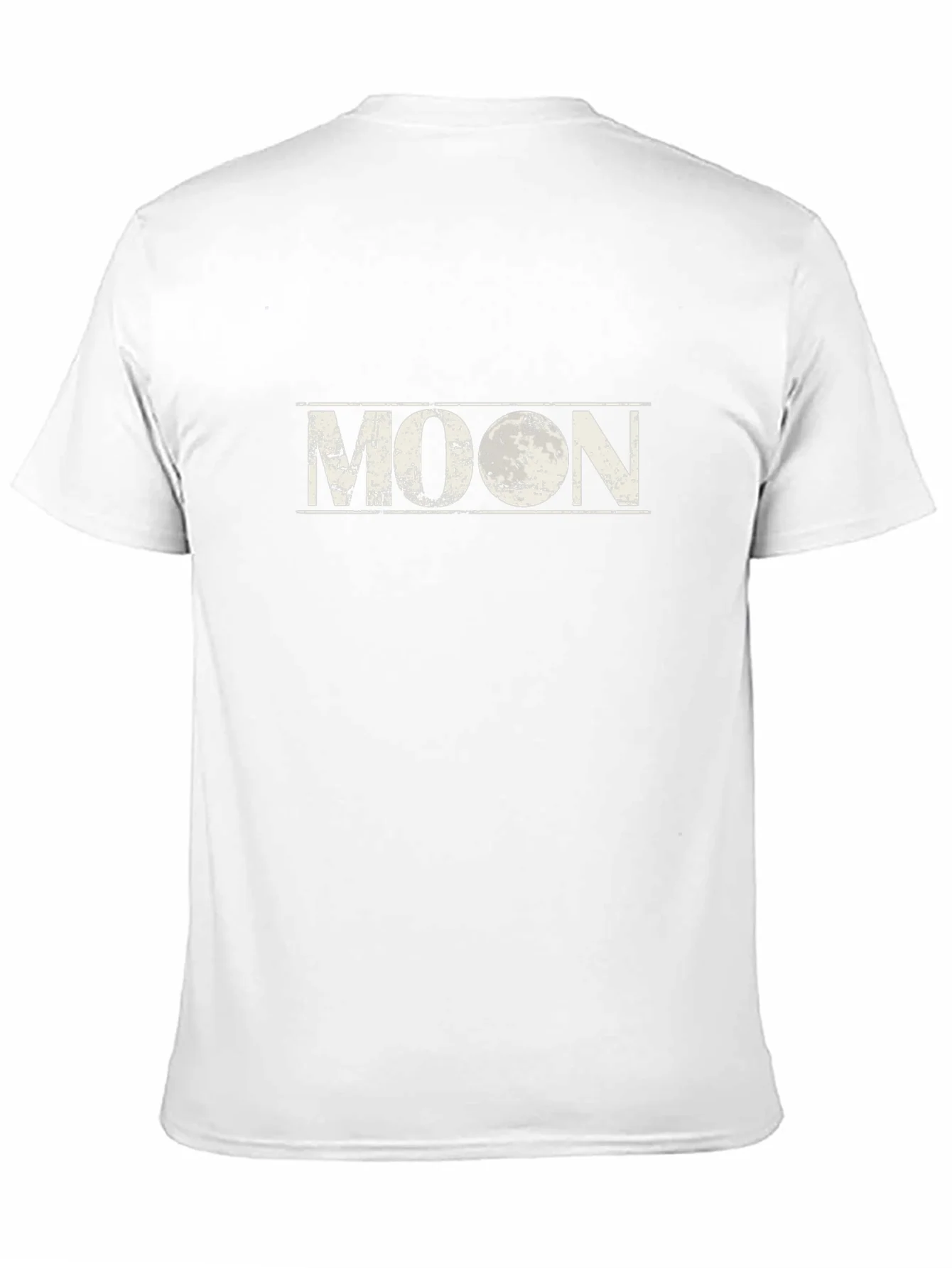 Distressed Moon Graphic Black T-Shirt