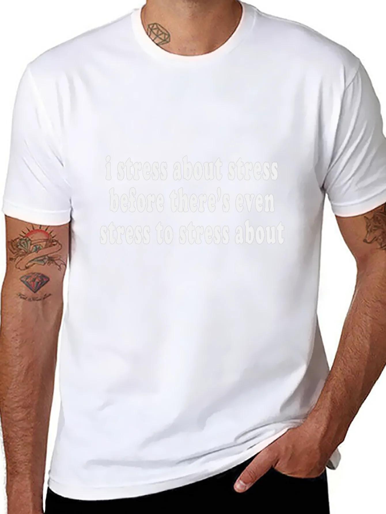 I Stress About Stress T-Shirt - Funny Anxiety Tee