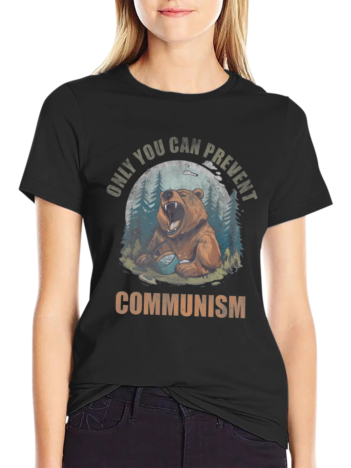 Only You Can Prevent Communism Bear T-Shirt