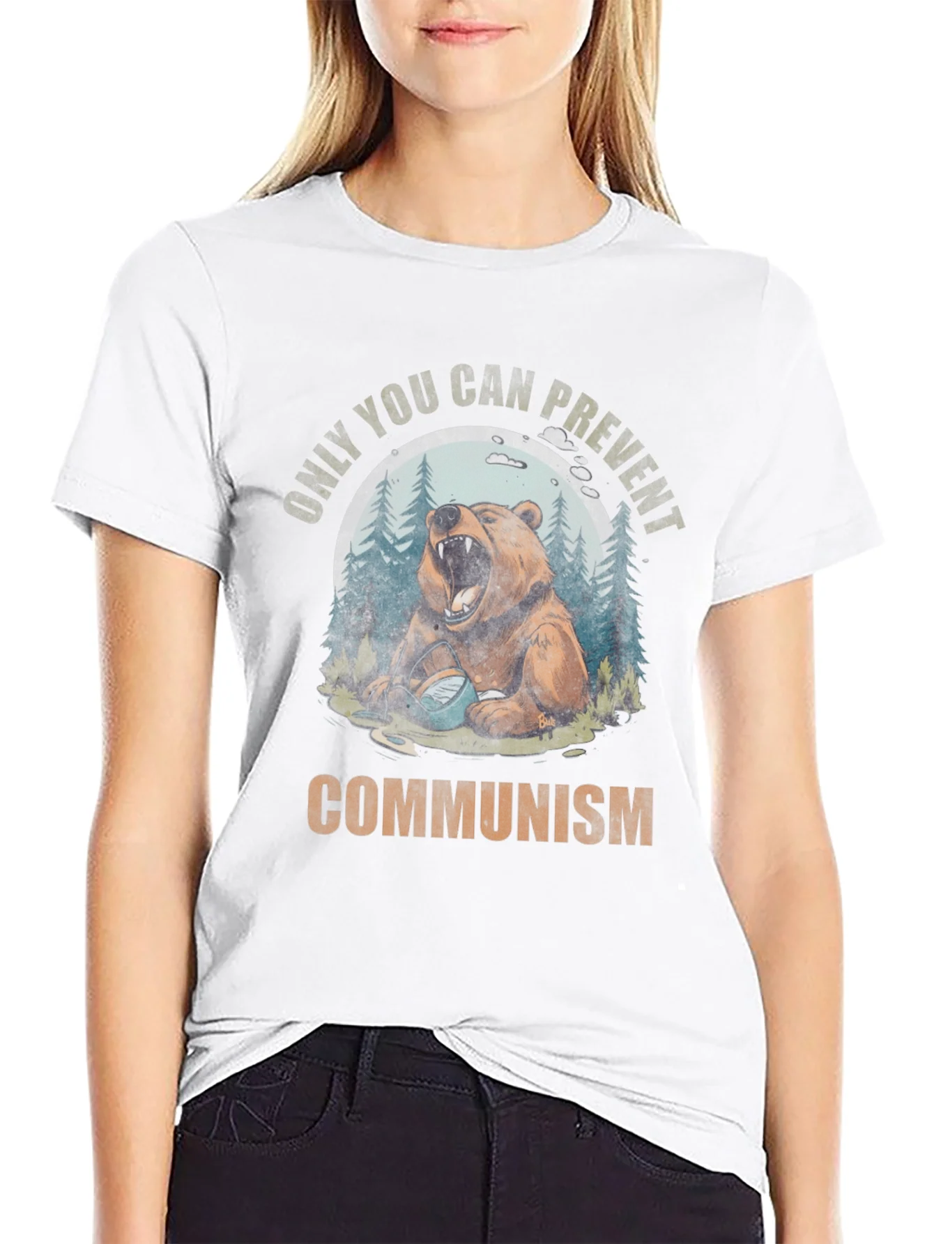 Only You Can Prevent Communism Bear T-Shirt