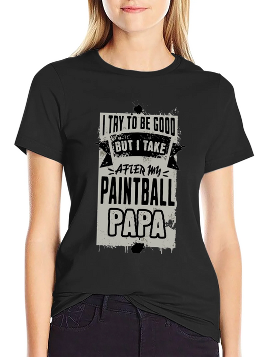 Paintball Papa Graphic Tee - Cool Dad Gift