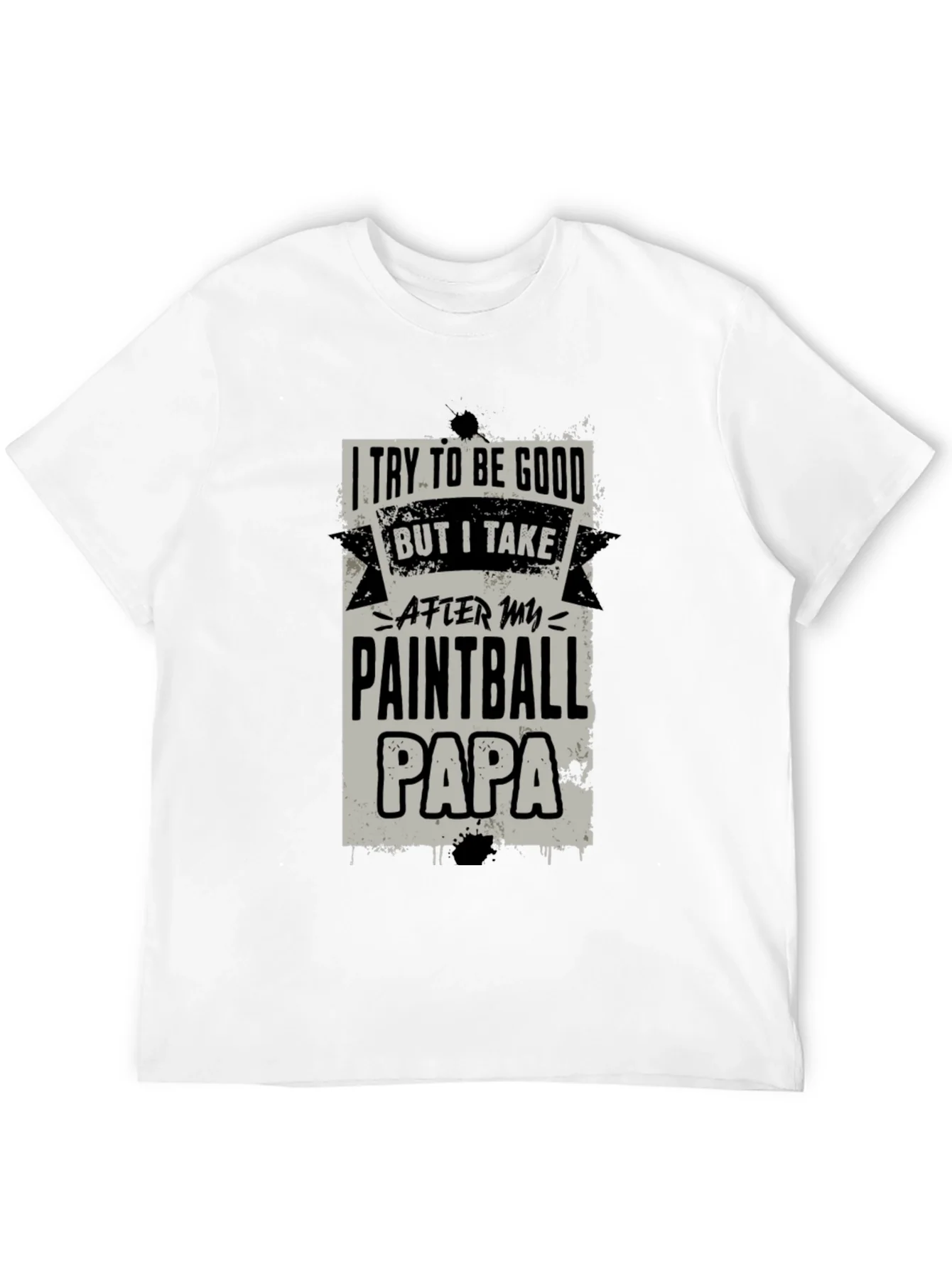 Paintball Papa Graphic Tee - Cool Dad Gift