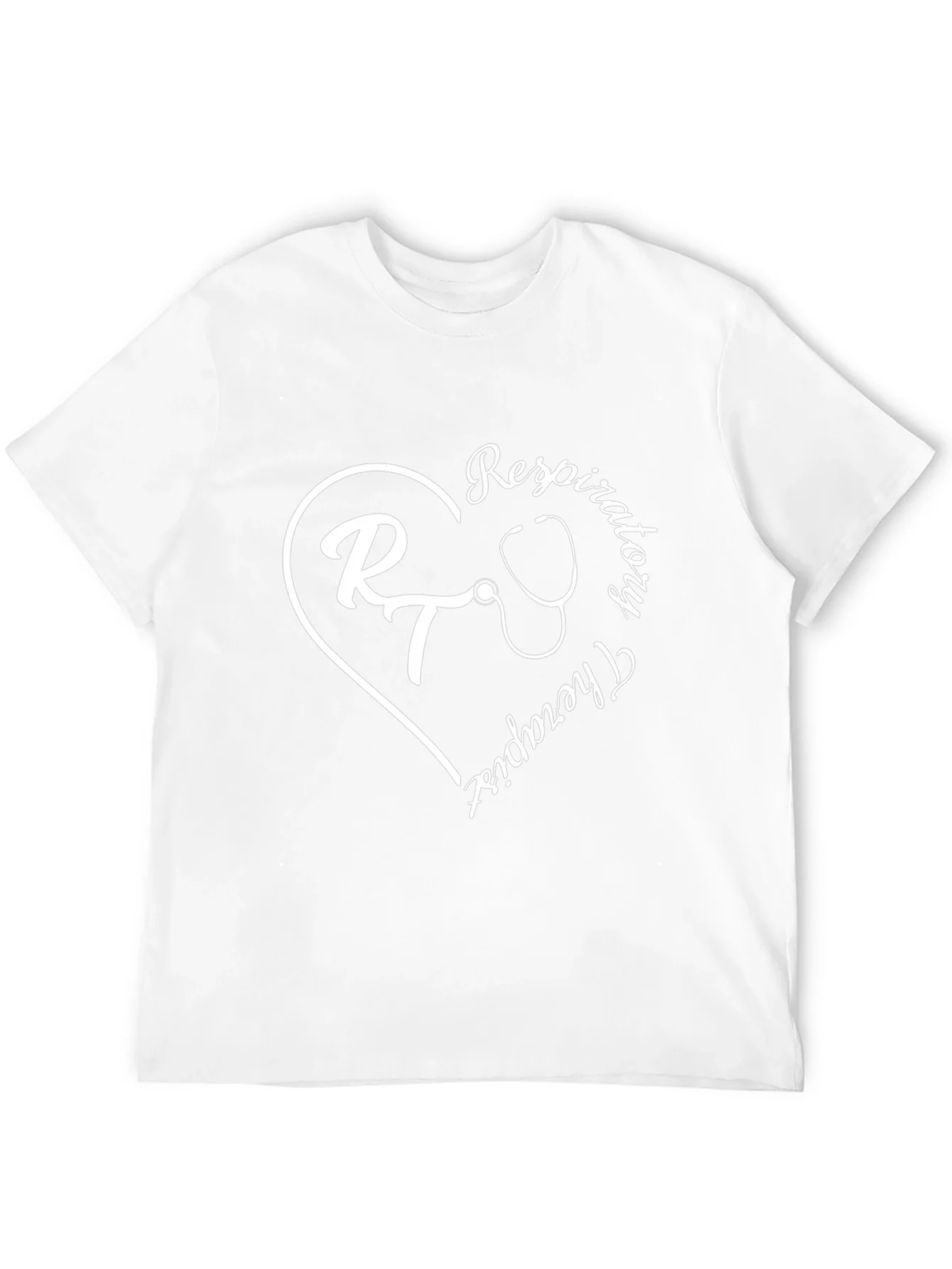 Respiratory Therapist Heart Graphic Tee - Black