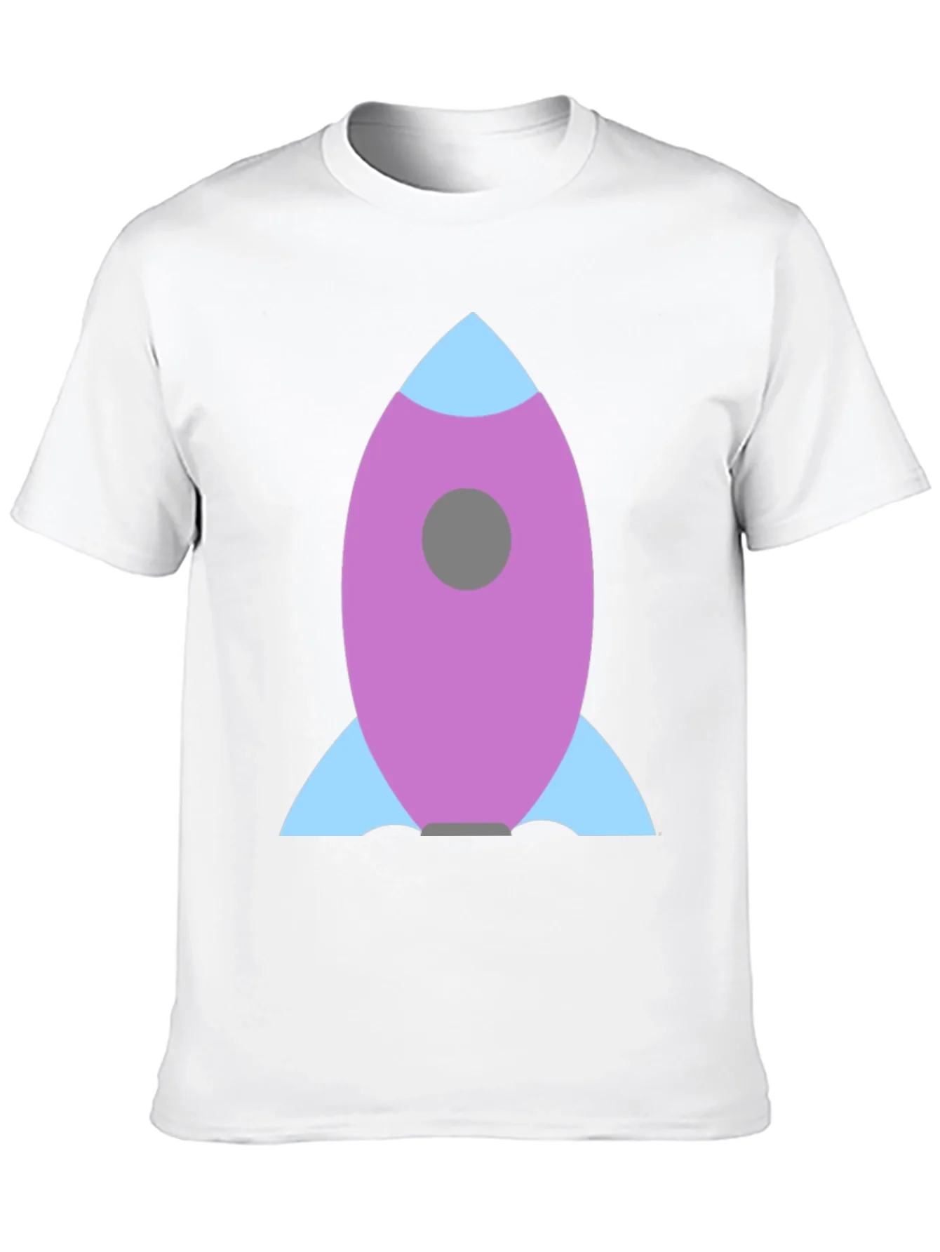 Rocket Graphic Black Tee - Blast Off in Style!