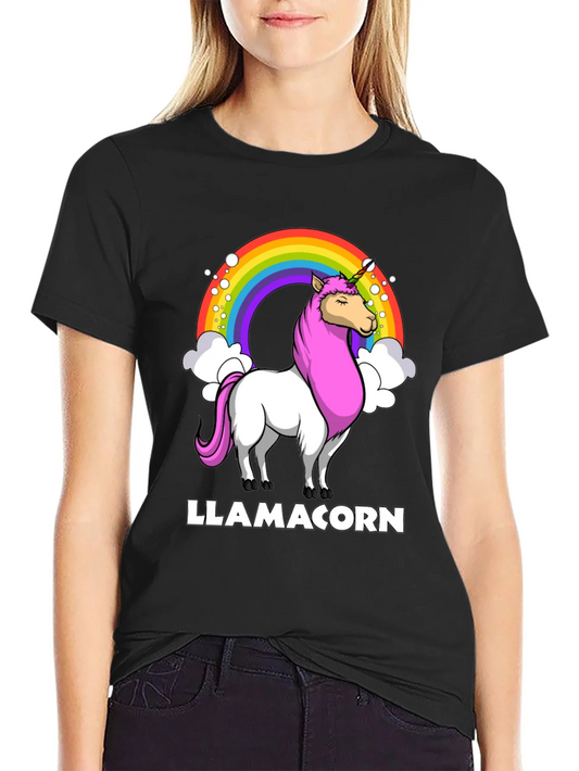 Llamacorn T-Shirt - Rainbow Unicorn Llama Tee