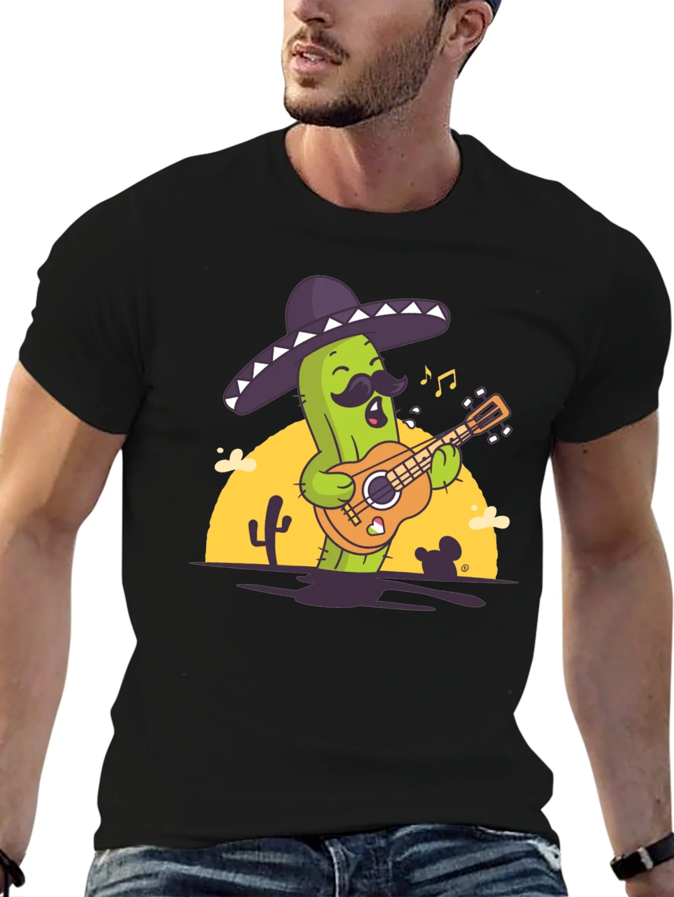 Cactus Mariachi Graphic T-Shirt