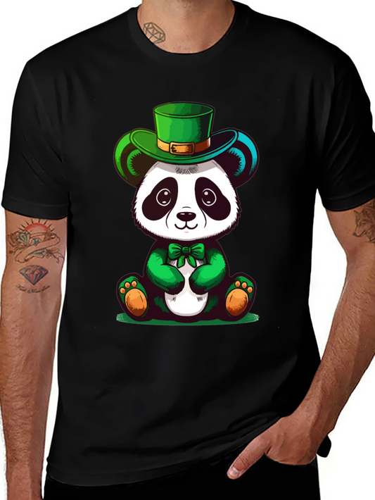 St Patricks Day Panda Graphic Tee