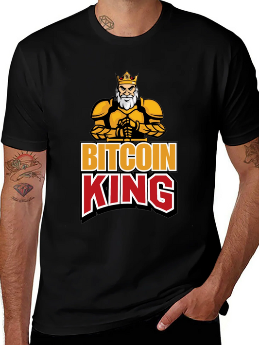 Bitcoin King Black Graphic T-Shirt