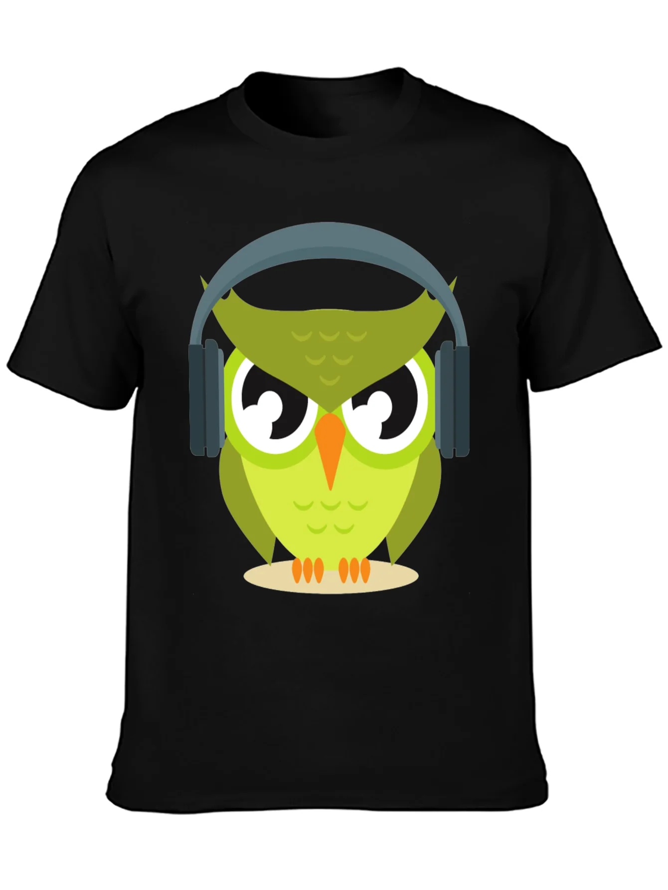 Owl with Headphones Graphic Tee - Cool & Trendy