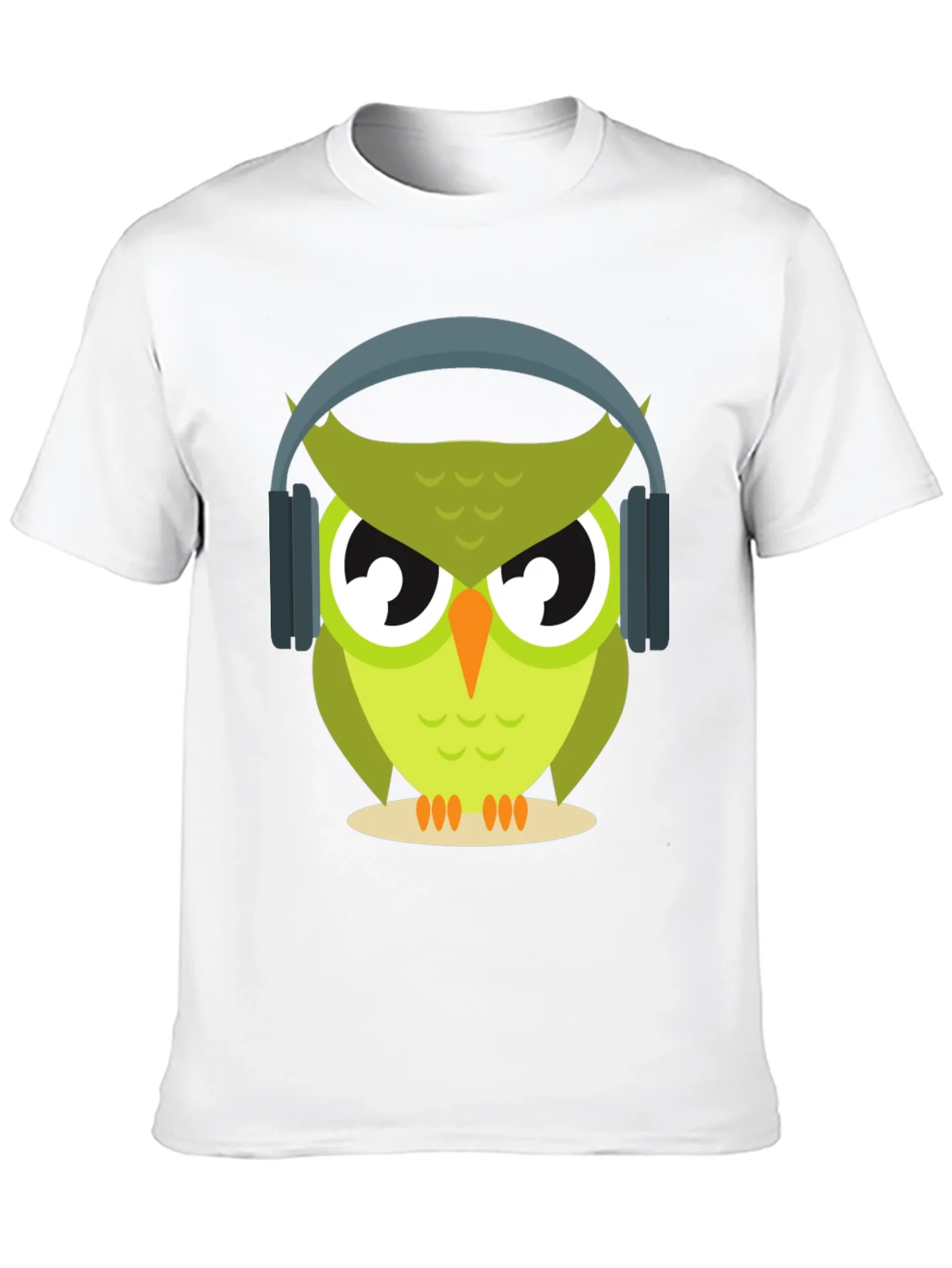 Owl with Headphones Graphic Tee - Cool & Trendy