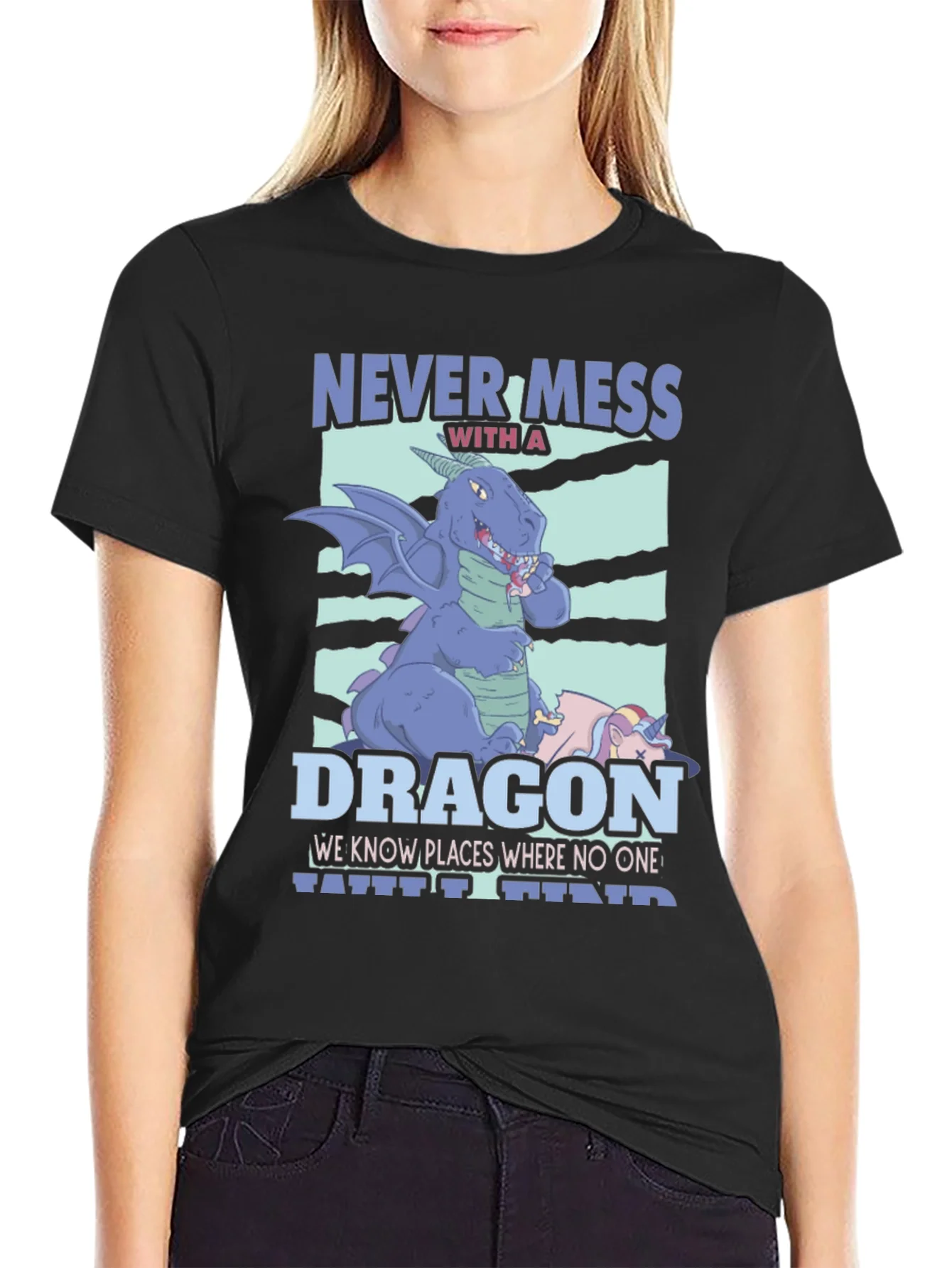 Never Mess With A Dragon Graphic T-Shirt