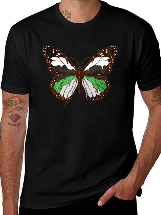 Butterfly Graphic T-Shirt - Black Cotton Tee