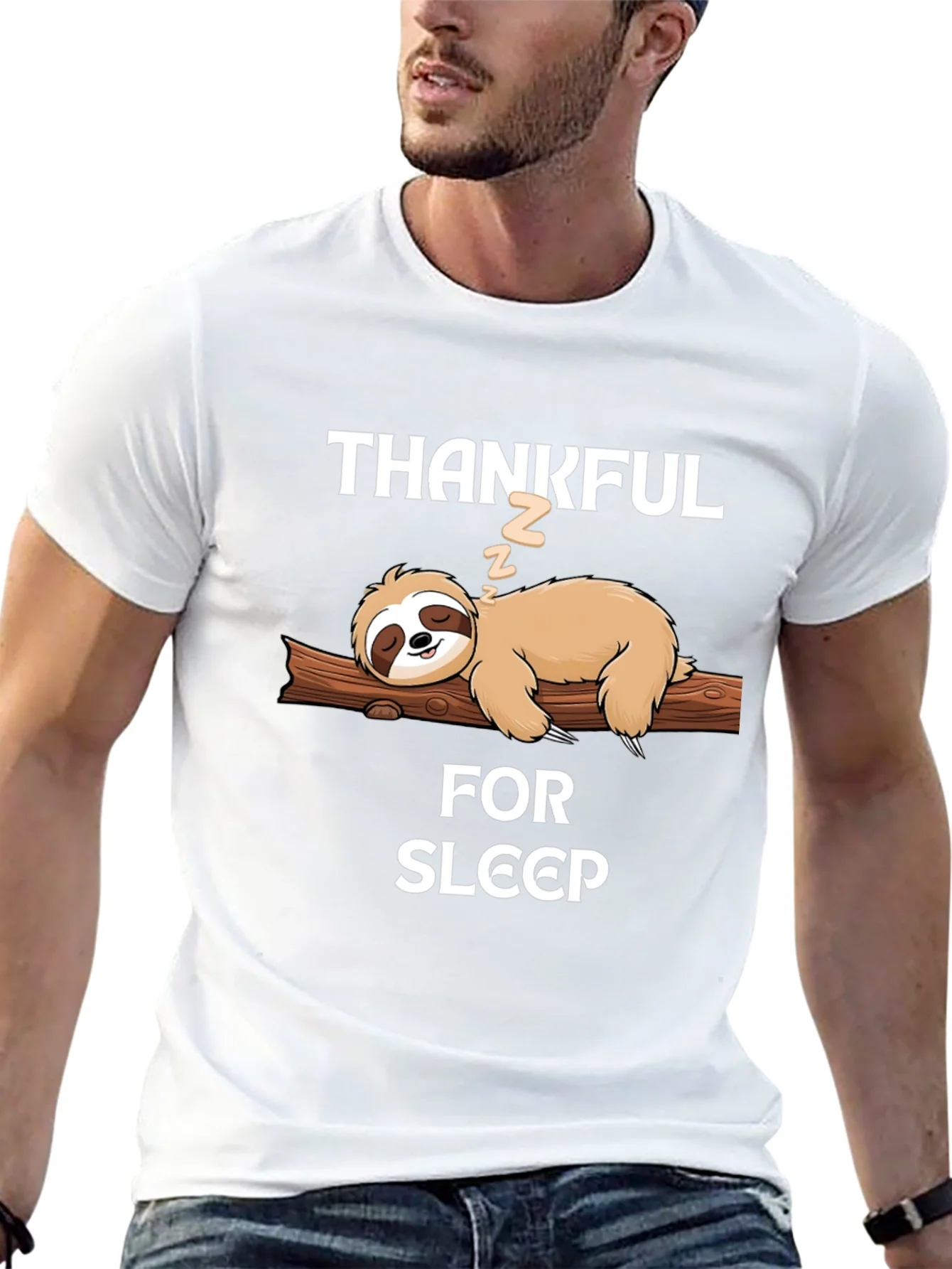 Thankful for Sleep Sloth T-Shirt