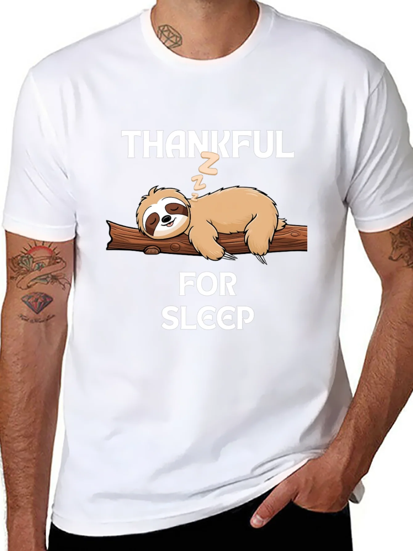 Thankful for Sleep Sloth T-Shirt