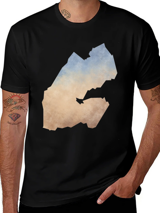 Djibouti Map T-Shirt - Black Graphic Tee