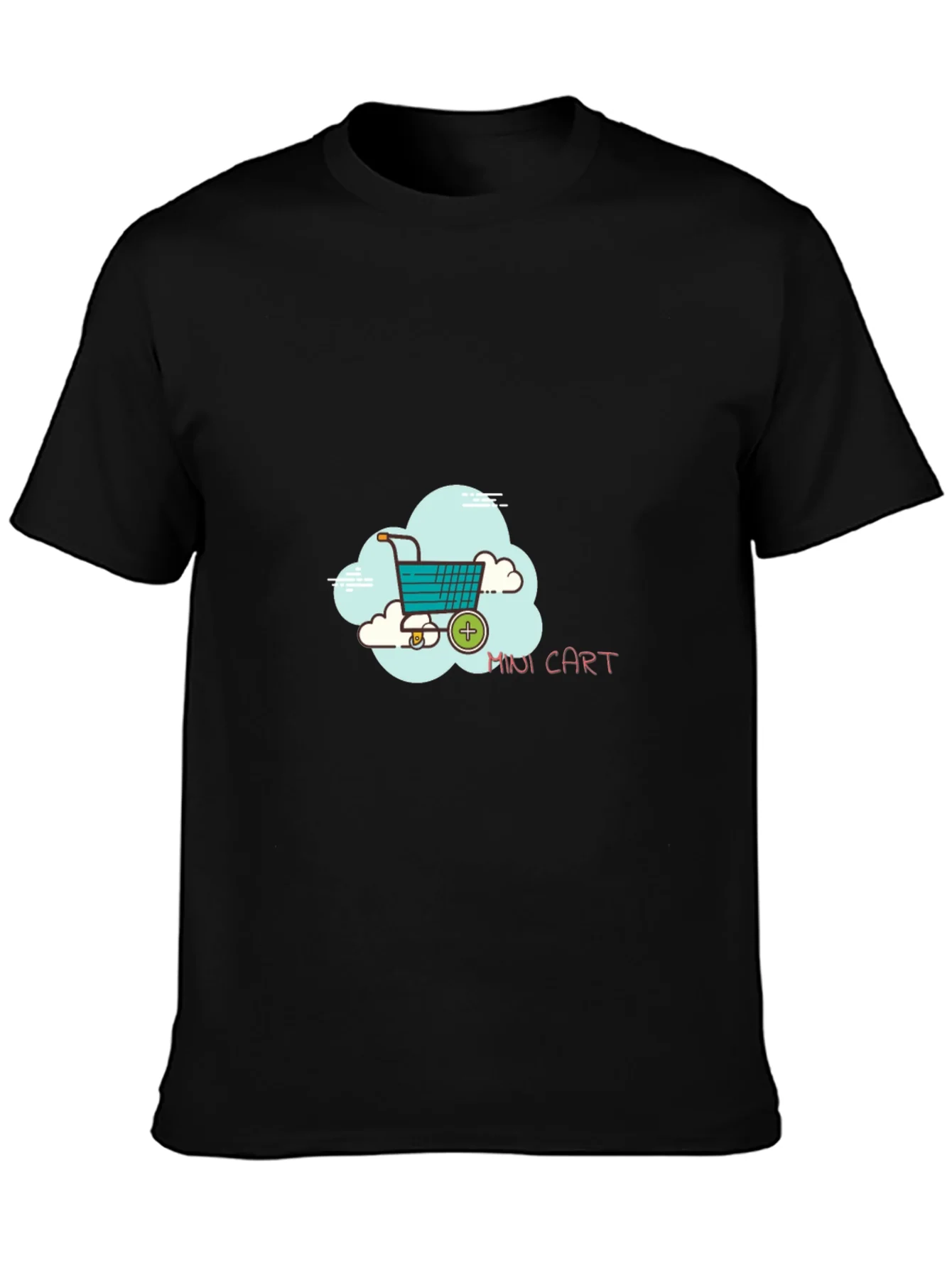Mini Cart Graphic Black T-Shirt