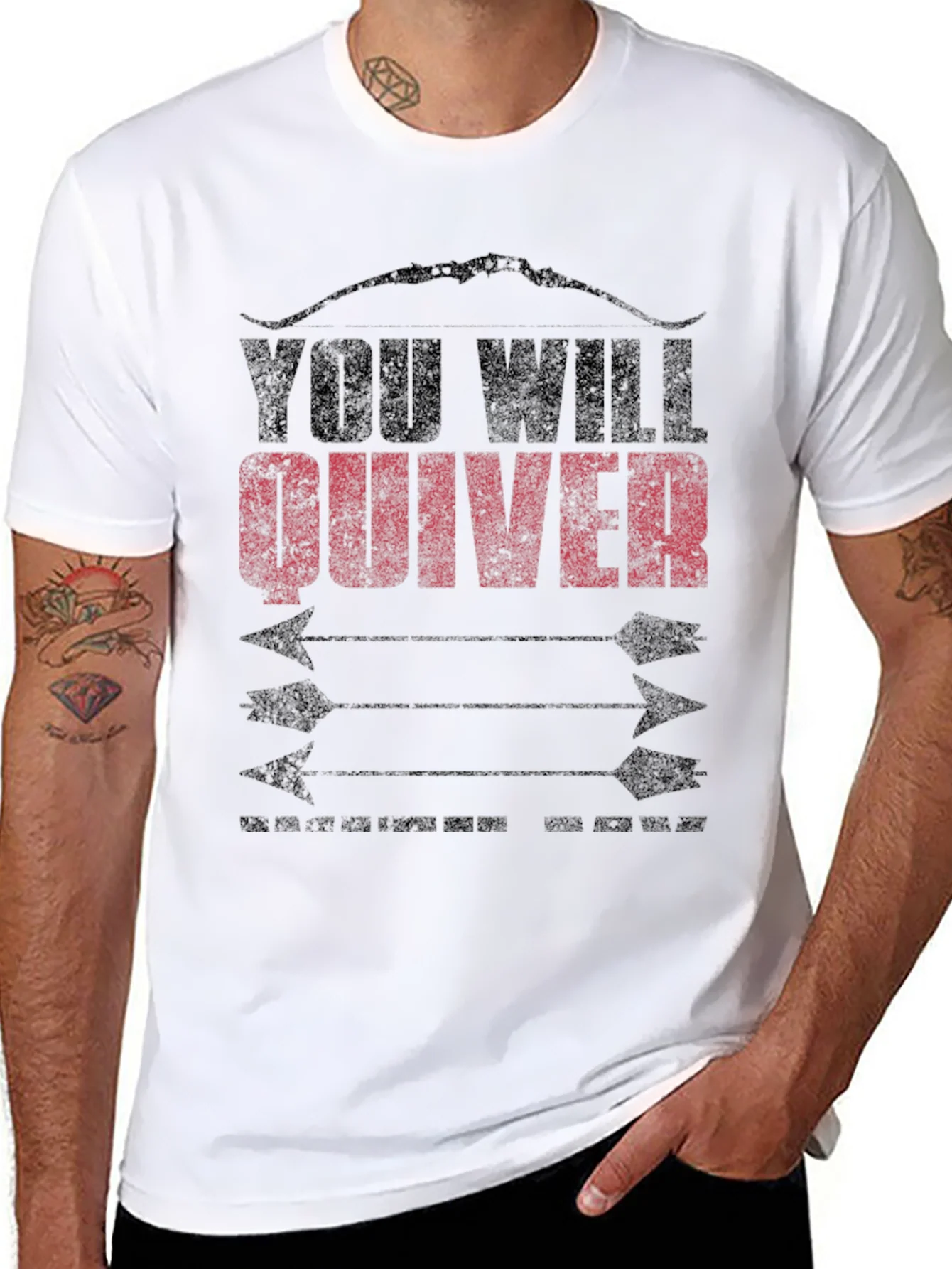You Will Quiver Arrow Graphic Tee - Black