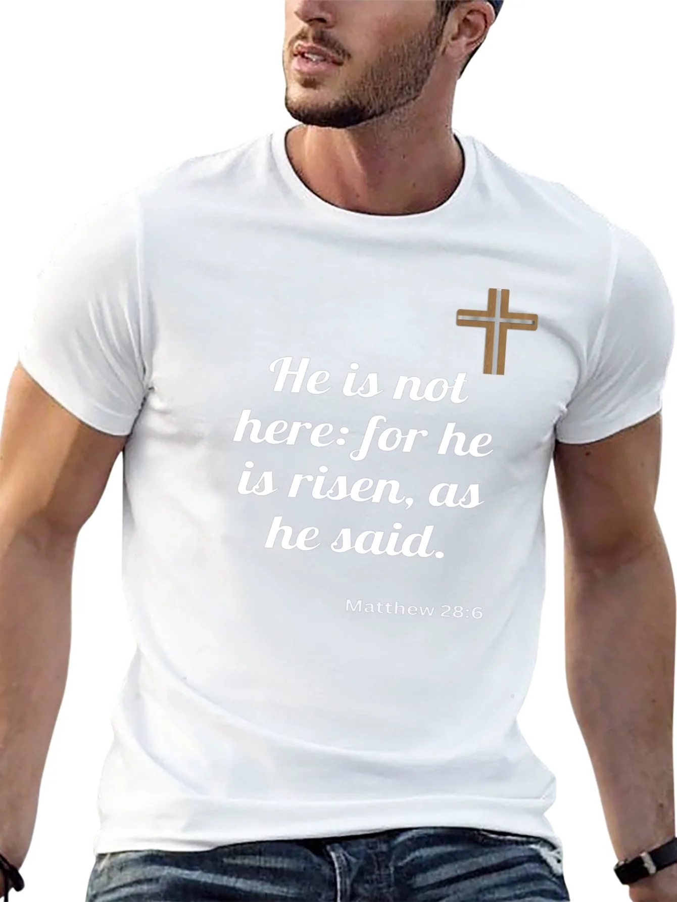 He is Risen T-Shirt - Christian Faith Apparel
