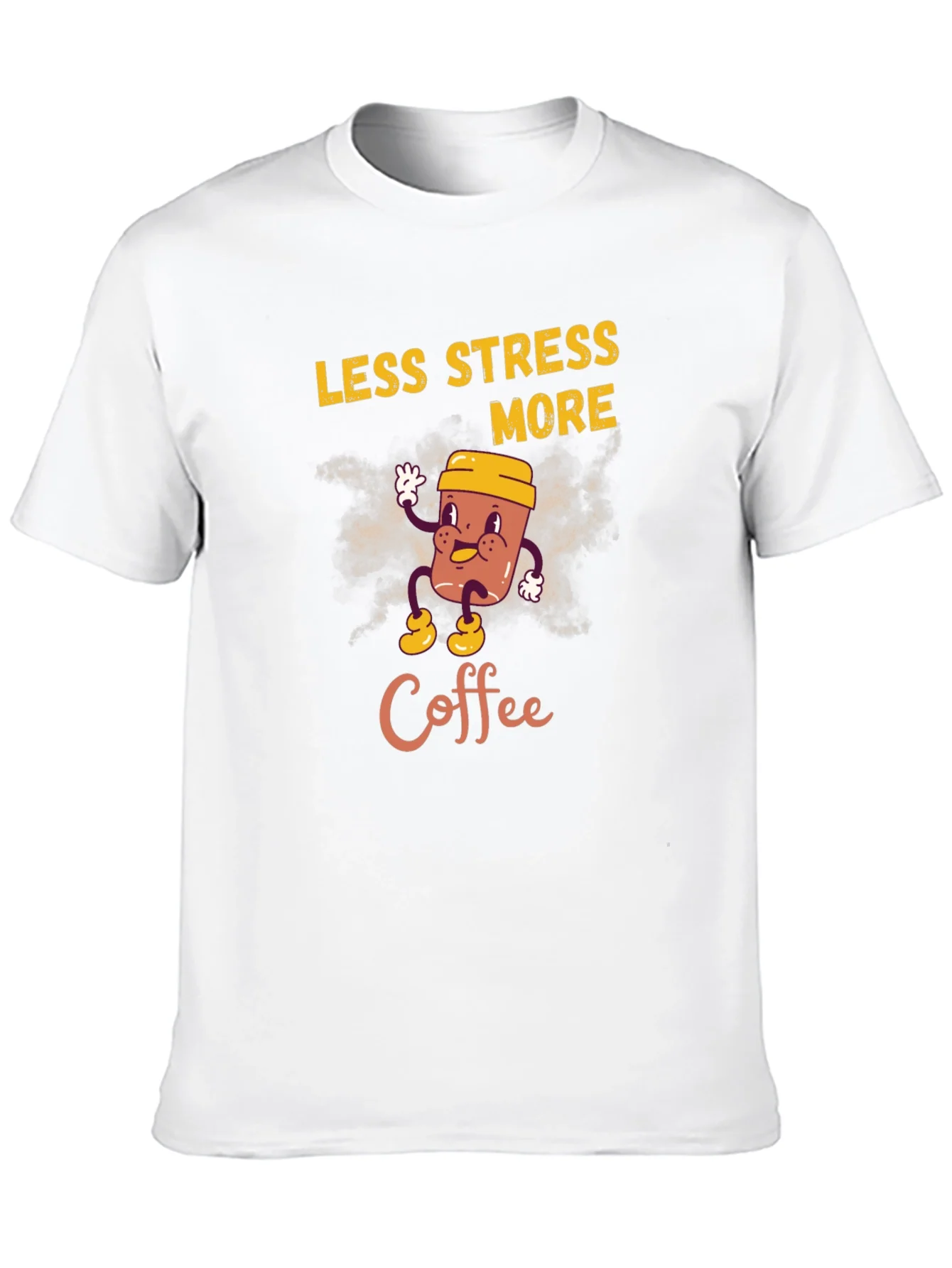 Less Stress More Coffee Graphic T-Shirt