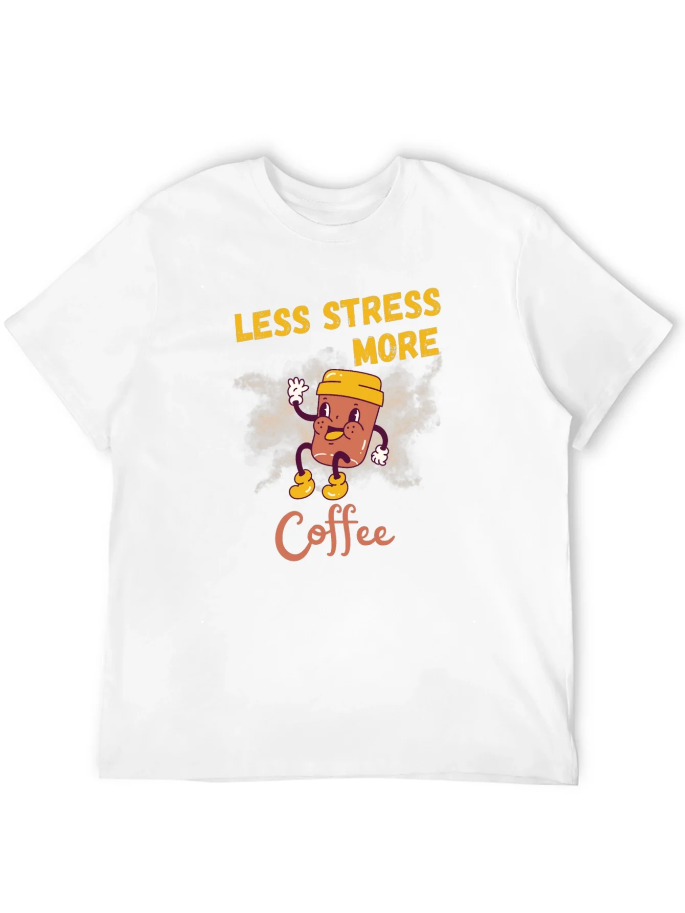 Less Stress More Coffee Graphic T-Shirt