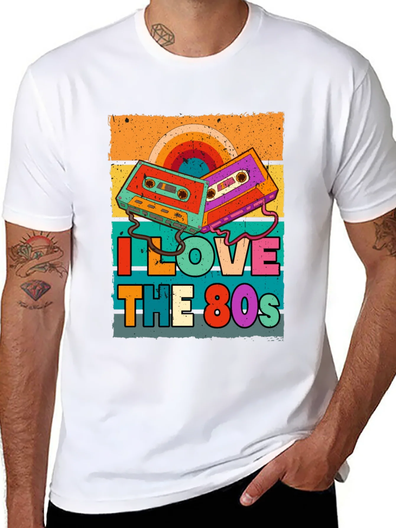 I Love the 80s Retro Cassette Tape T-Shirt
