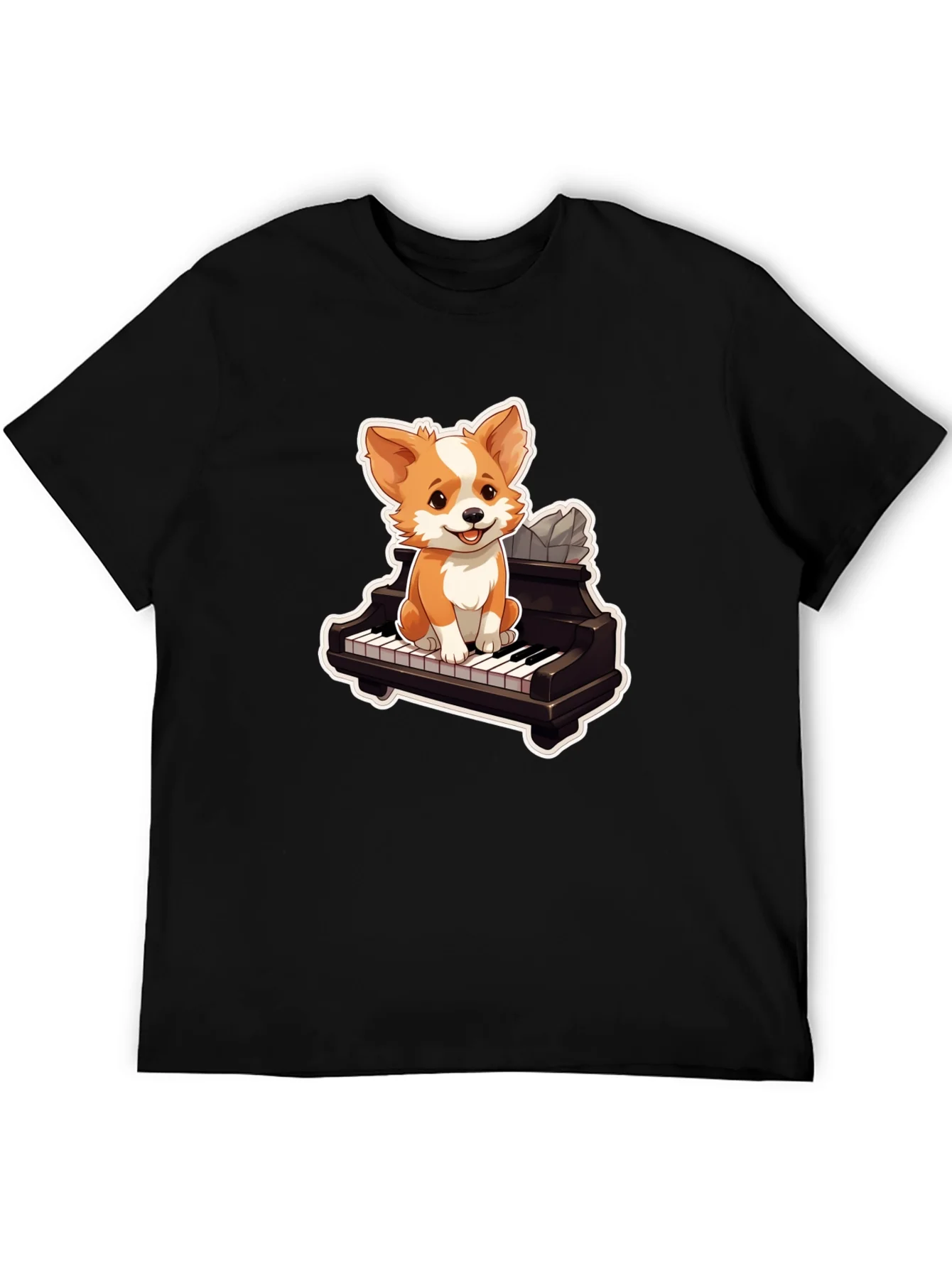 Dog Playing Piano T-Shirt