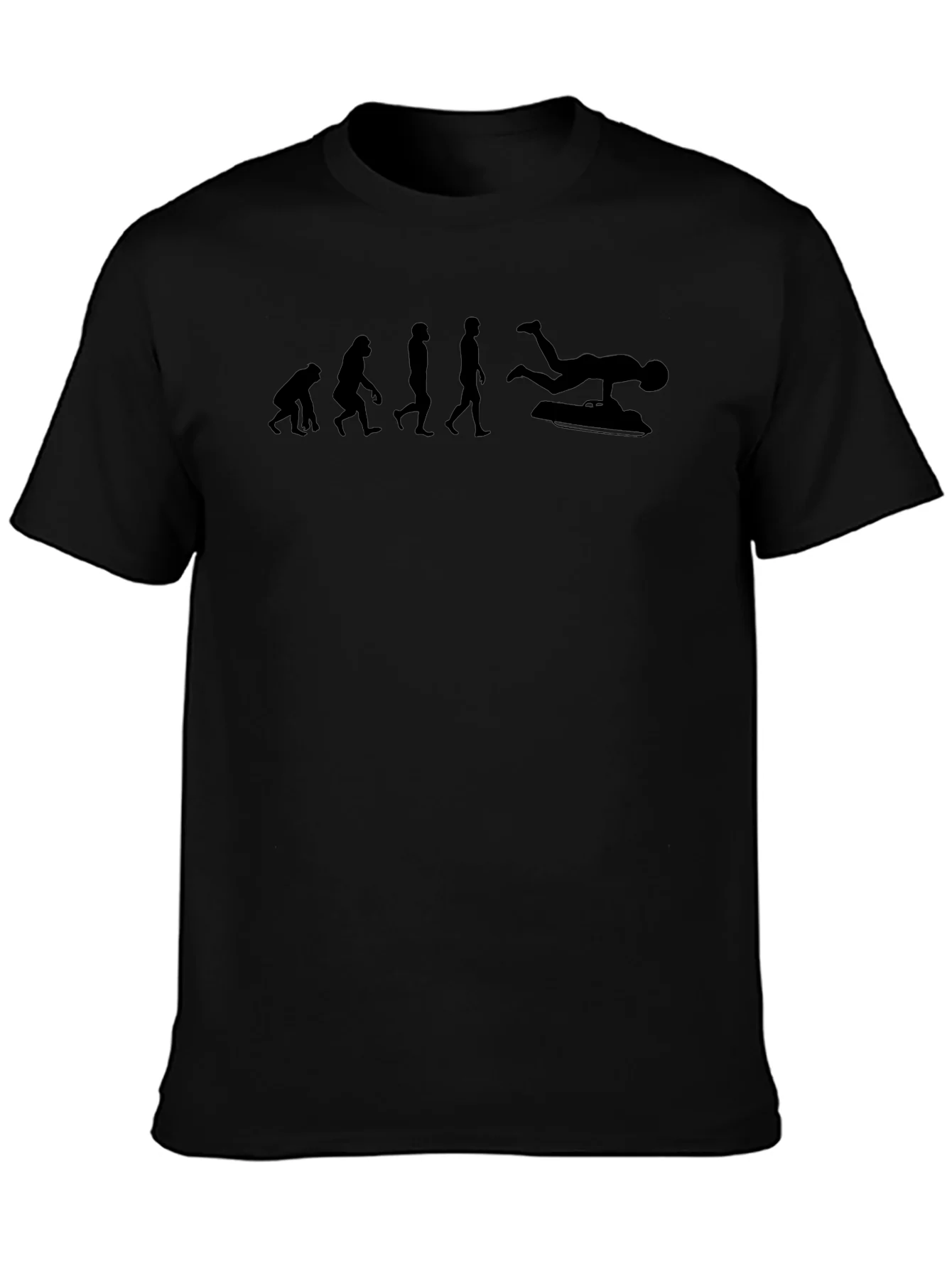 Evolution of Bodyboarding Black T-Shirt