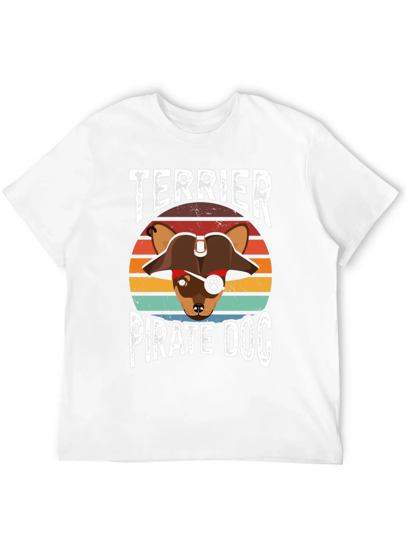Terrier Pirate Dog Graphic T-Shirt