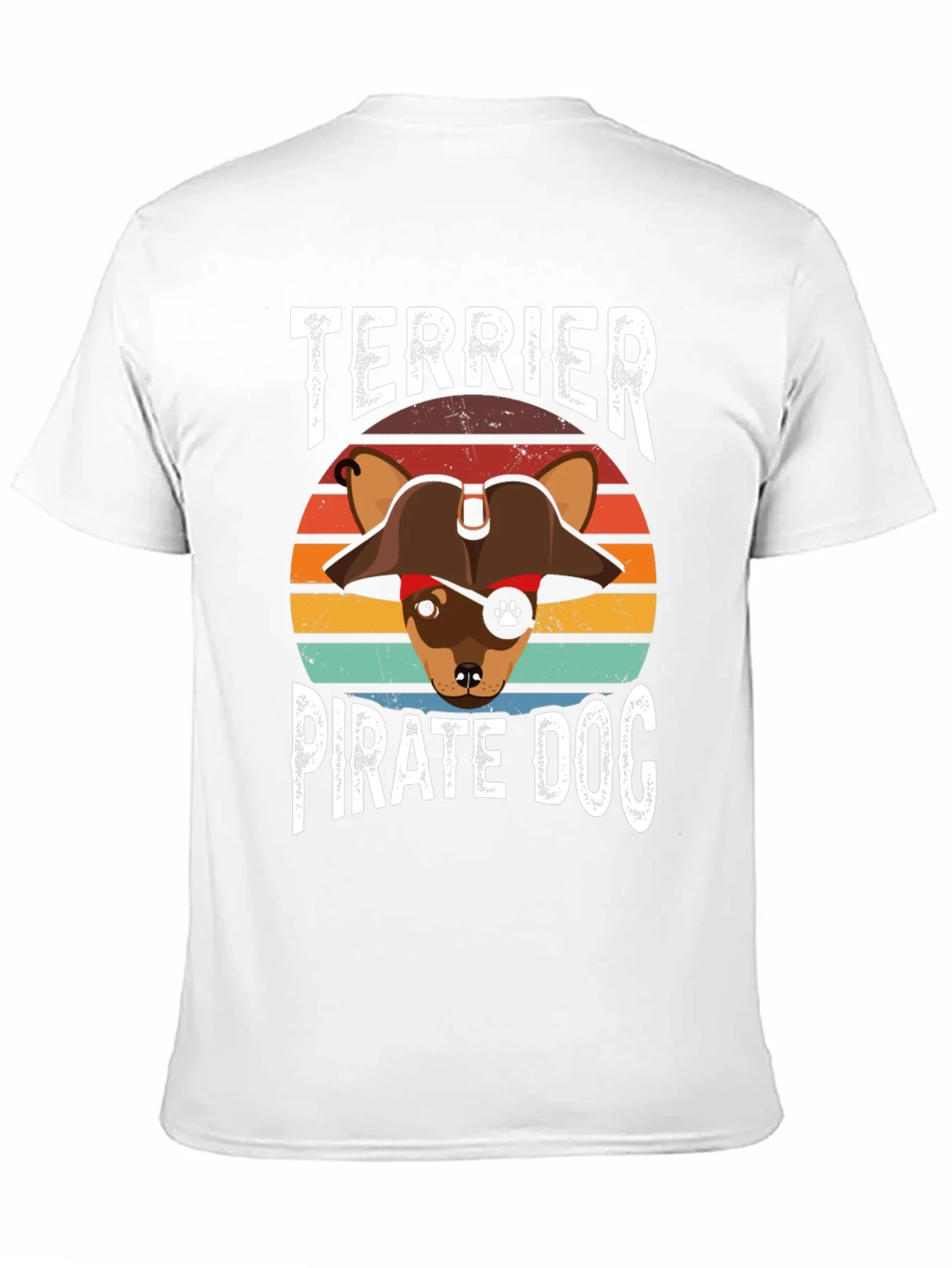 Terrier Pirate Dog Graphic T-Shirt