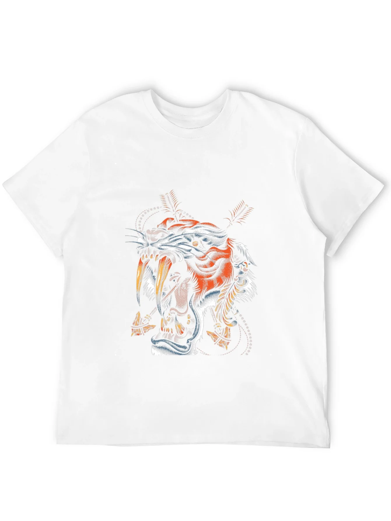 Tiger Graphic Print Black T-Shirt