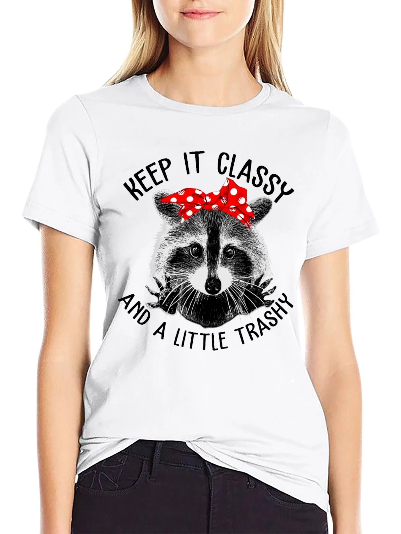 Classy Trashy Raccoon Graphic Tee