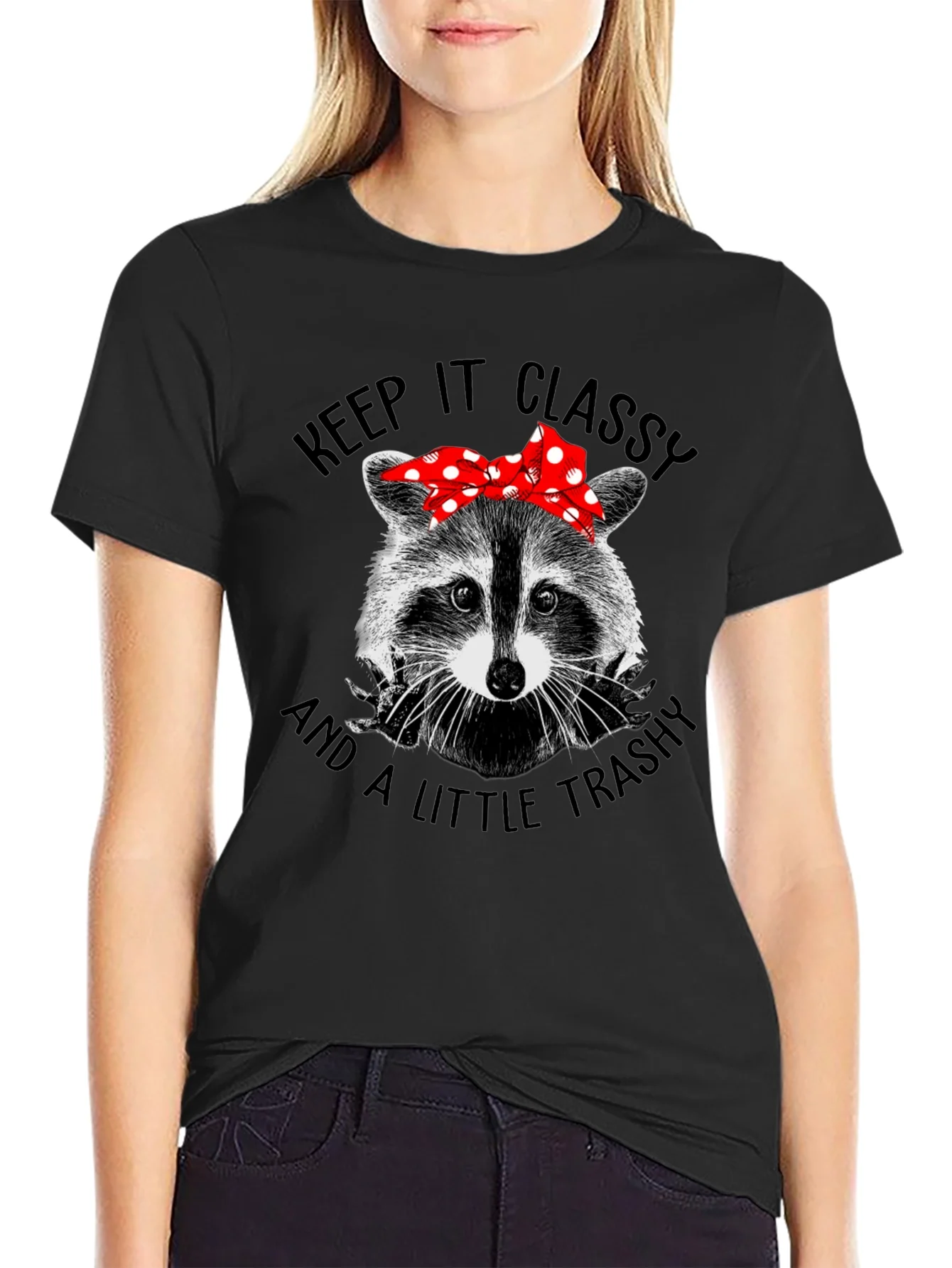 Classy Trashy Raccoon Graphic Tee