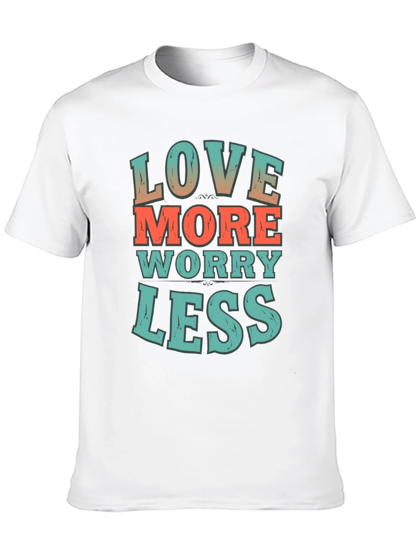 Love More Worry Less Graphic T-Shirt