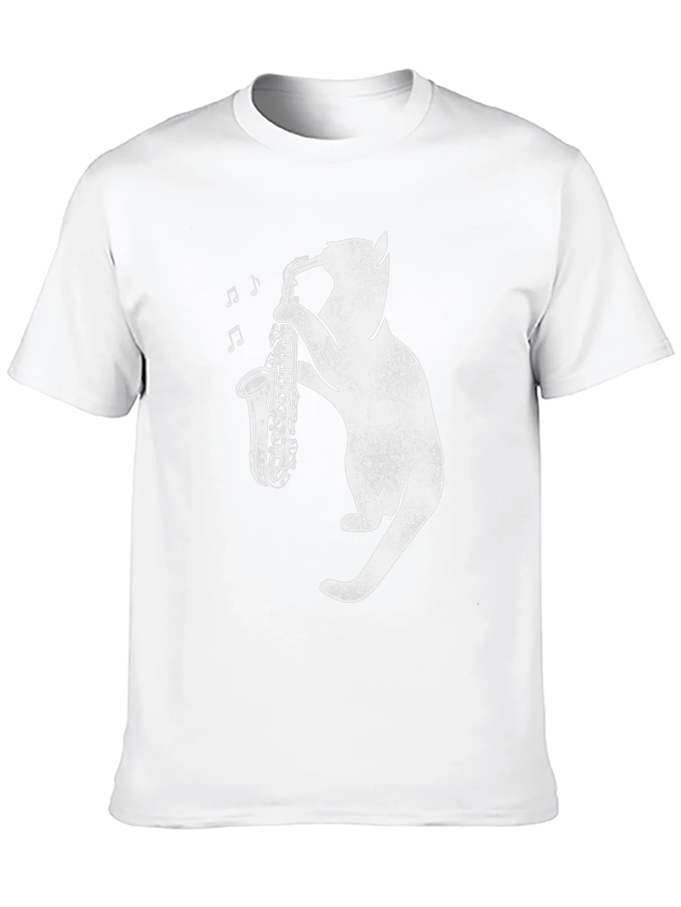 Cat Saxophone T-Shirt: Cool Music Lover Tee