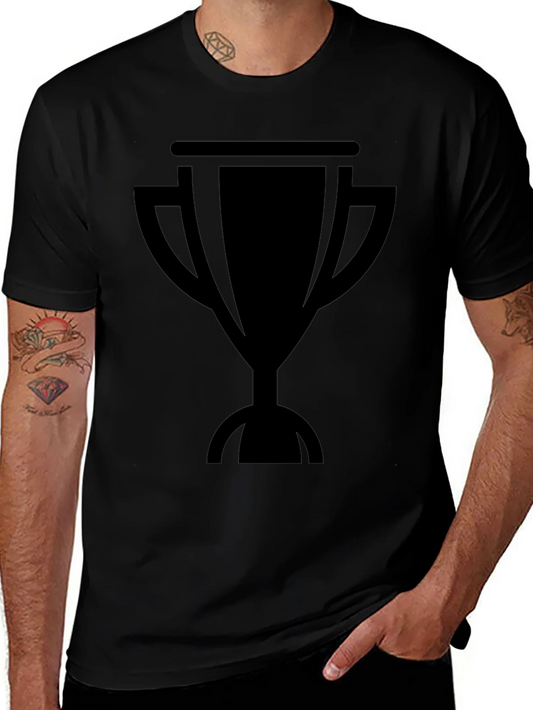 Black Trophy Graphic Tee - Mens Short Sleeve Shirt