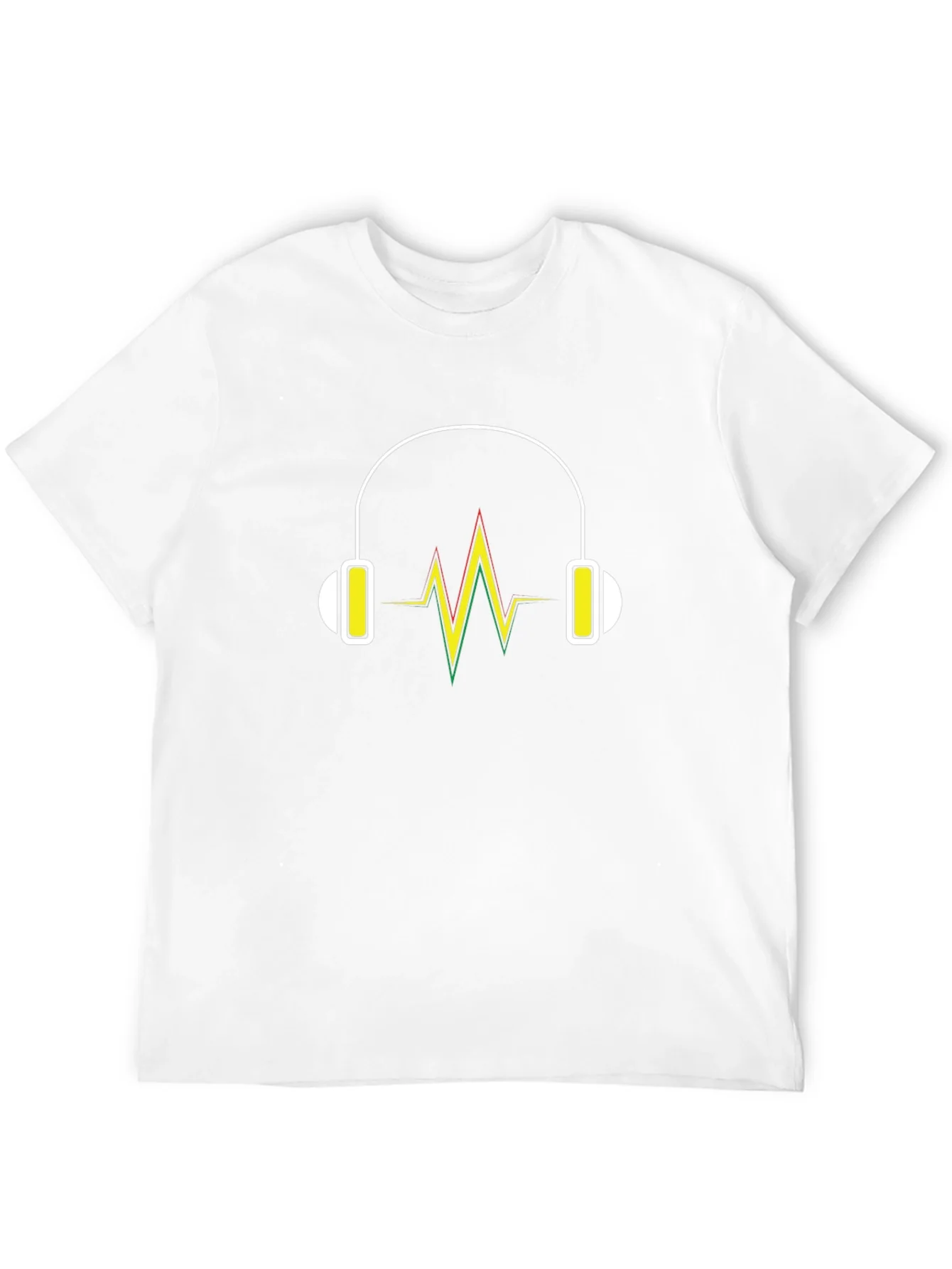 Headphone Vibe Tee - Black Cotton Comfort