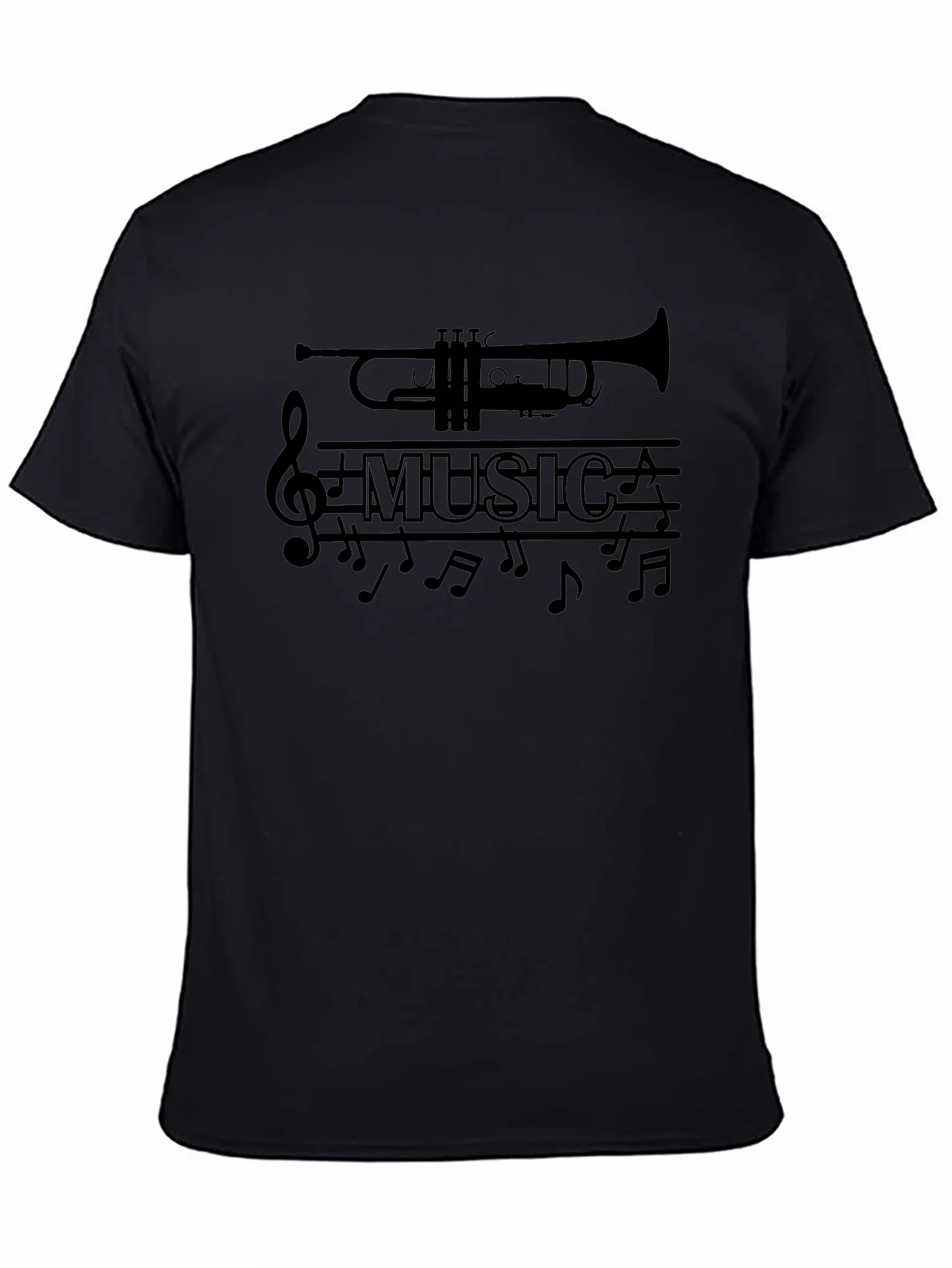 Music Lover Trumpet Graphic T-Shirt