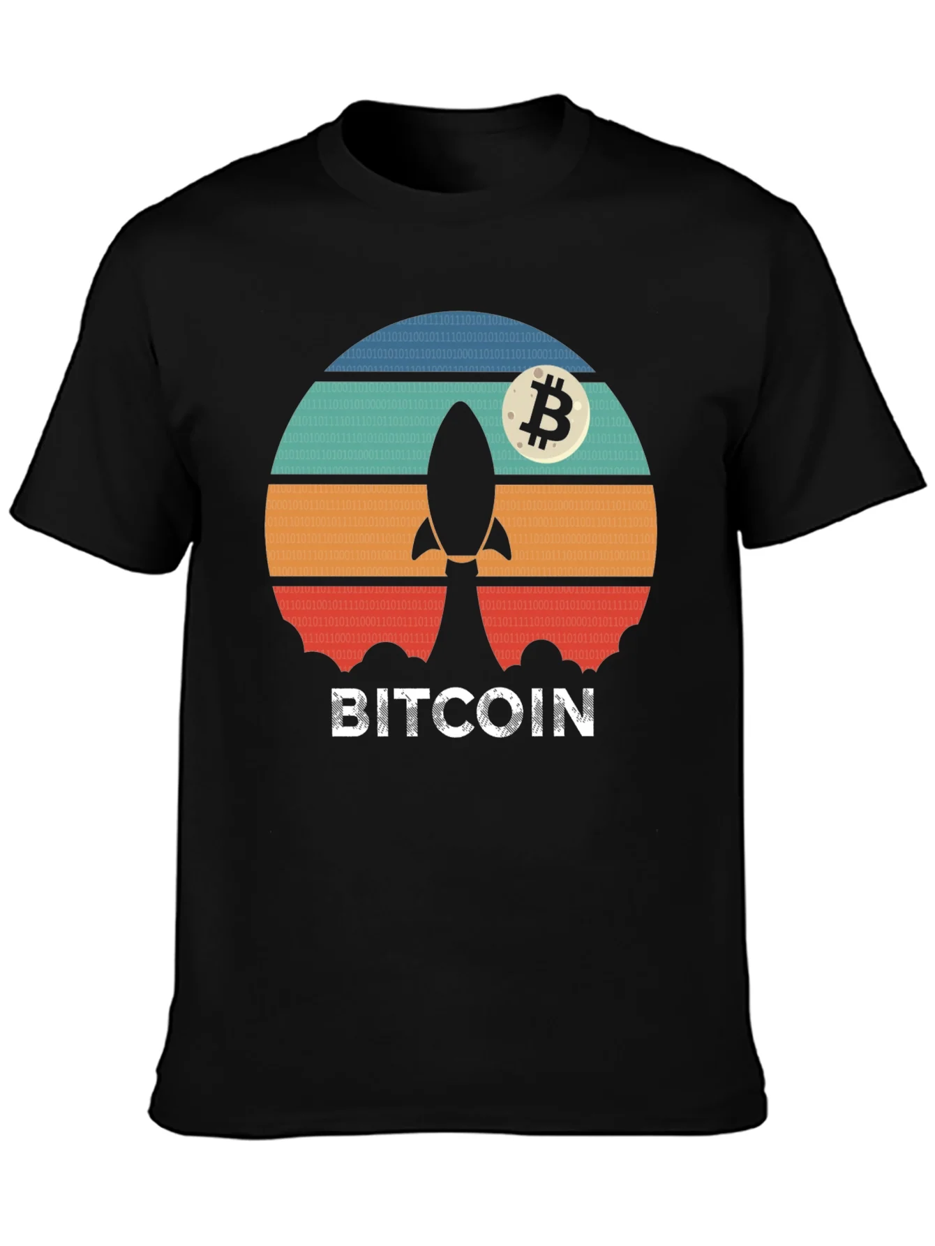 Bitcoin Rocket T-Shirt - Crypto Moonshot Tee