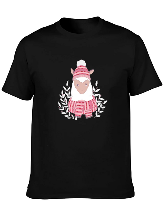 Cute Sheep in Winter Gear T-Shirt