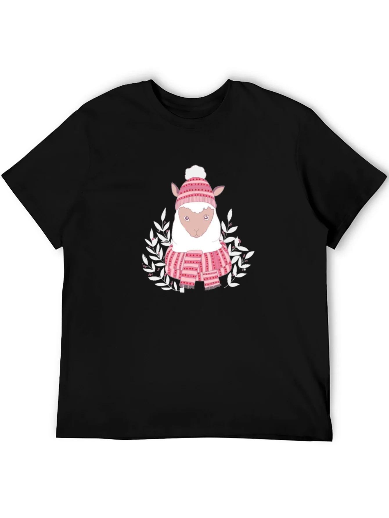 Cute Sheep in Winter Gear T-Shirt